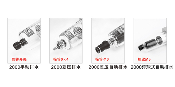 2000气源系列新增浮球式自动排水器